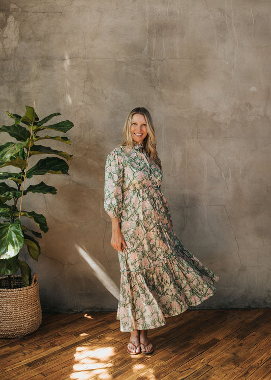 Eliza Dress - Jade Vine