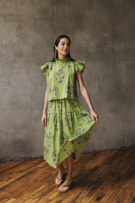 Colette Top - Lime Blossom