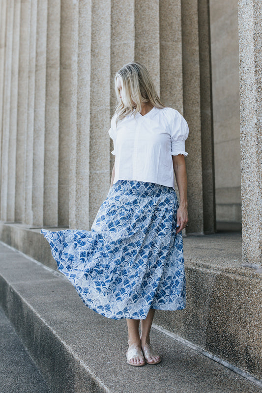 Pippa Skirt - Fan Tide