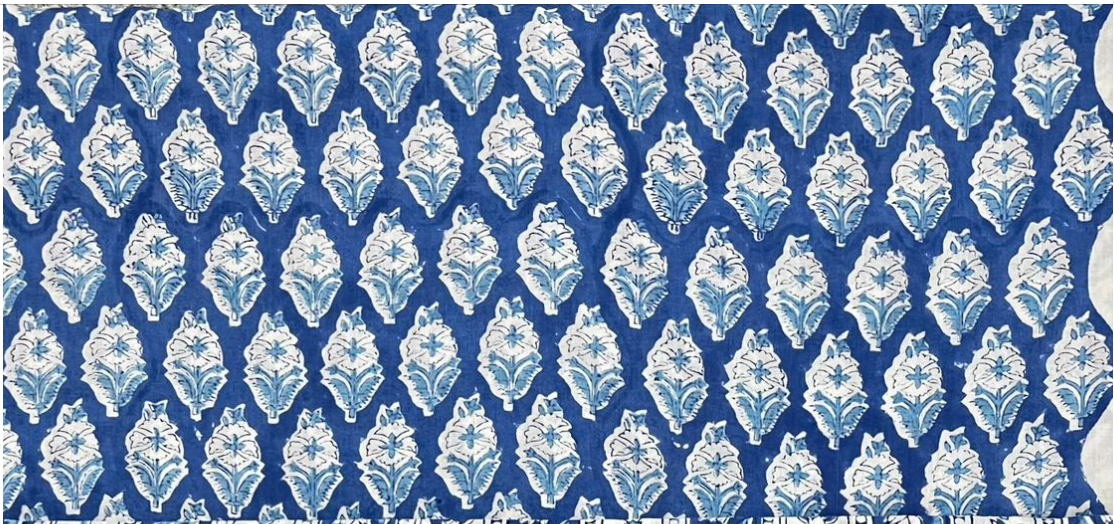 Daphne Dress - Cobalt Garden