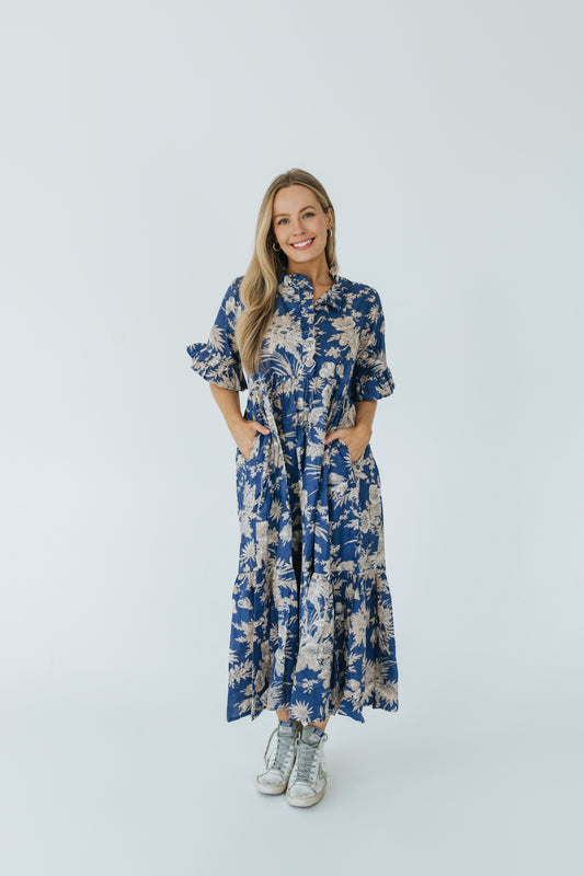 Tilly Dress - Lapis Meadow
