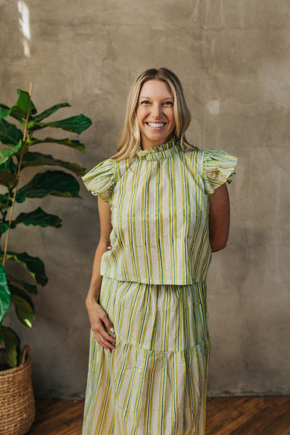 Colette Top - Garden Stripe