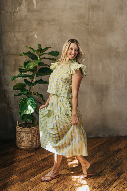 Colette Top - Garden Stripe