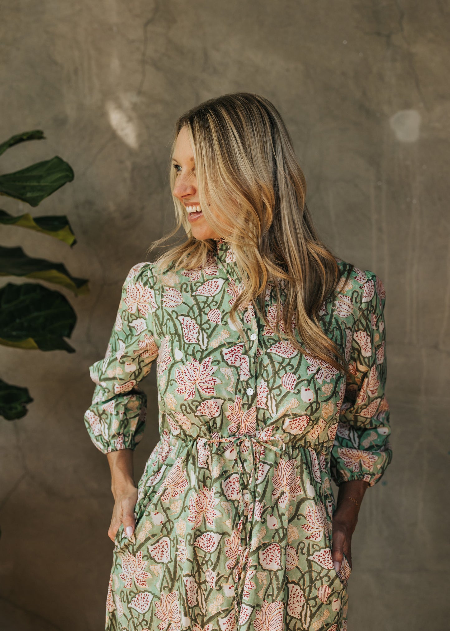 Eliza Dress - Jade Vine