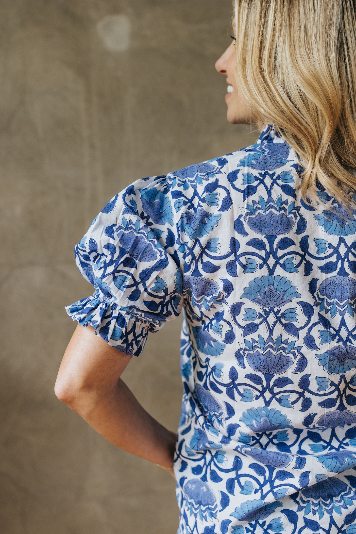 Sylvie Top - Blue Dahlia