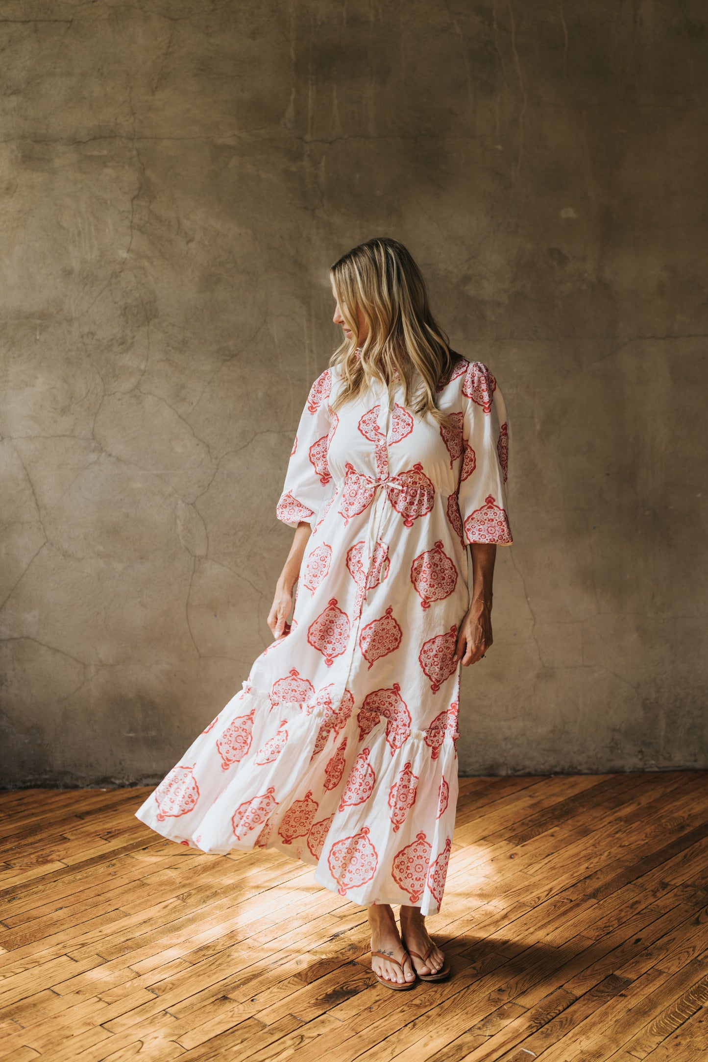Eliza Dress - Poppy Garden