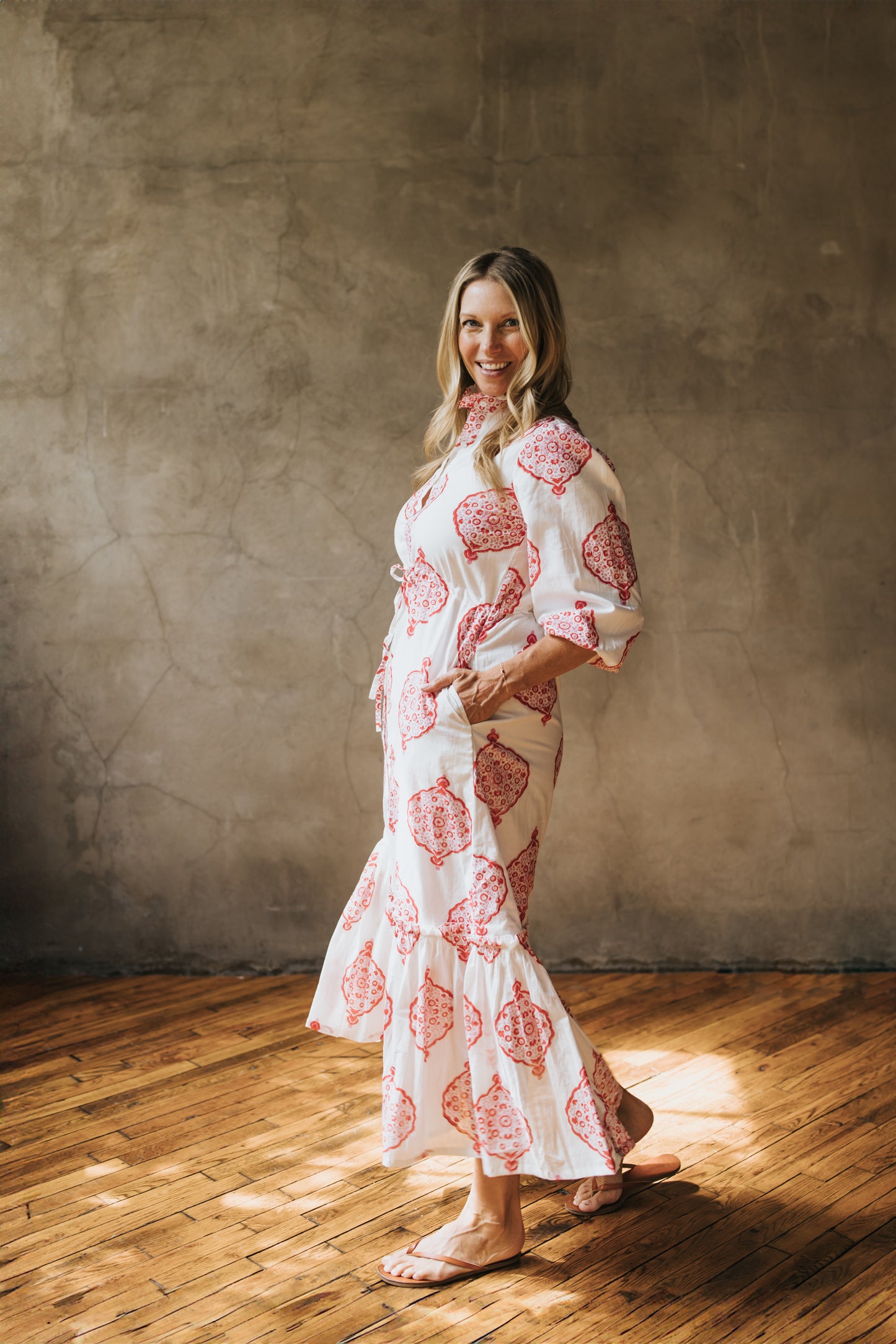 Eliza Dress - Poppy Garden