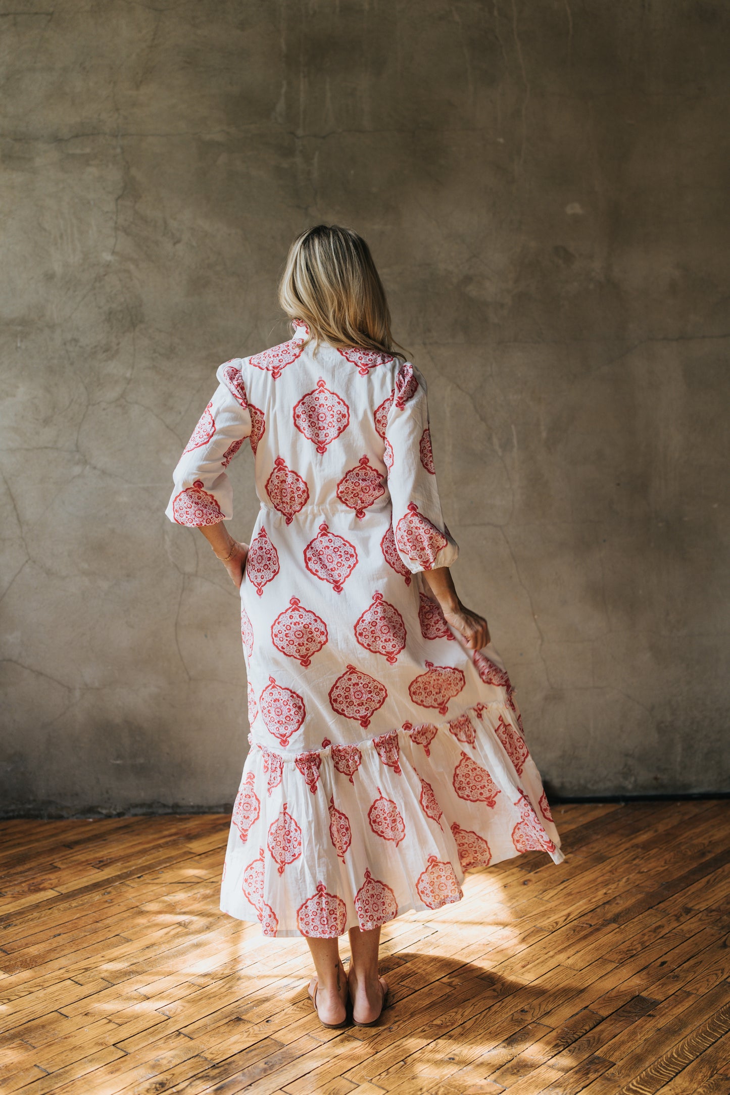 Eliza Dress - Poppy Garden