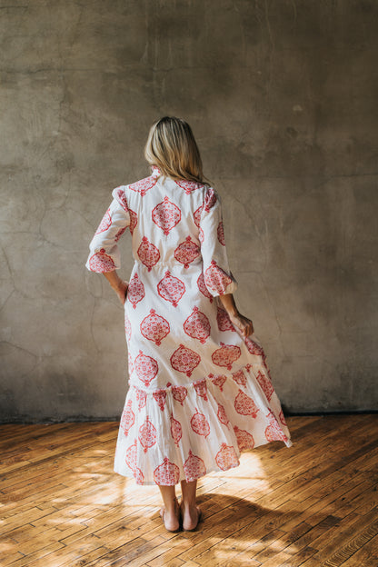 Eliza Dress - Poppy Garden