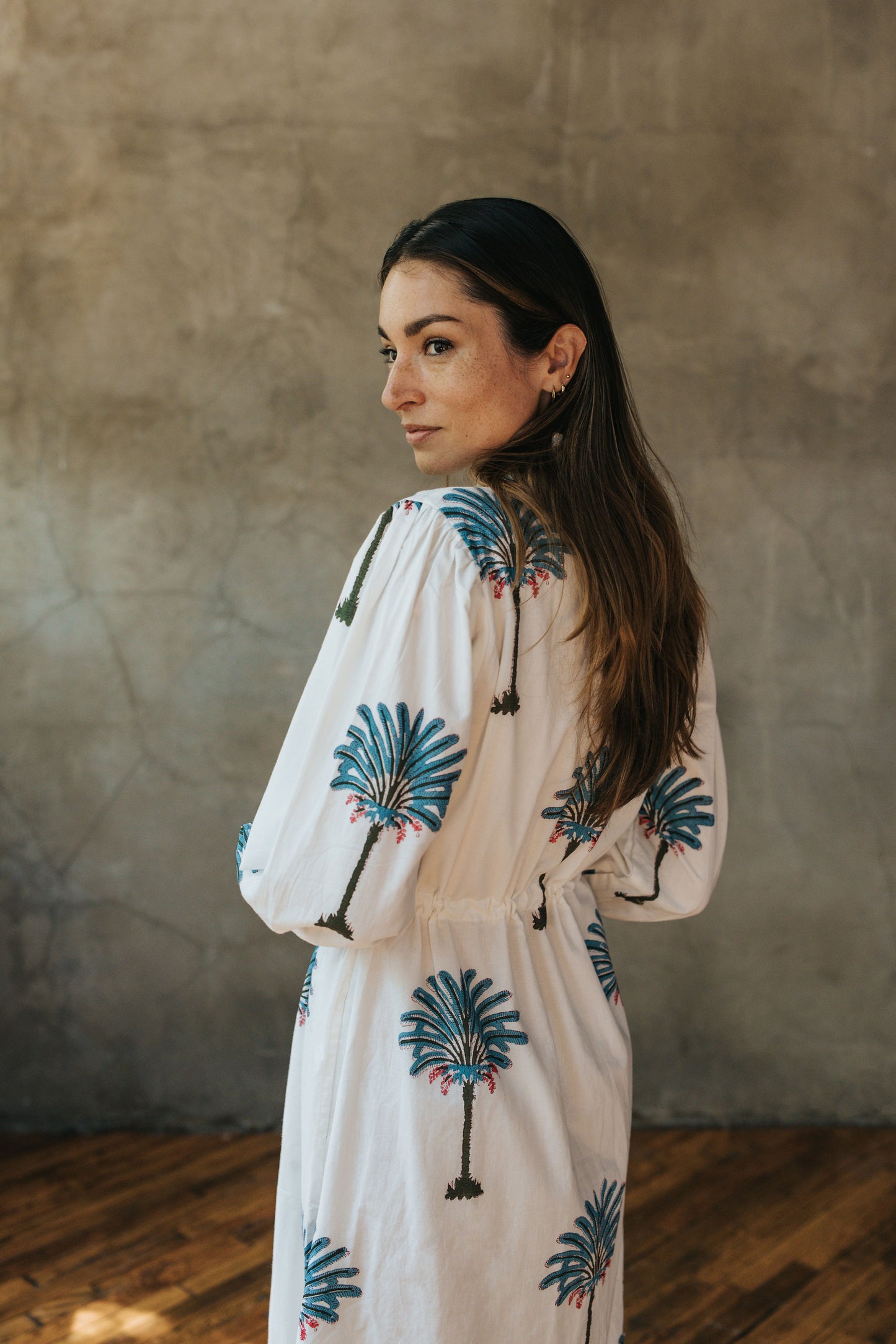 Eliza Dress - Palm Garden