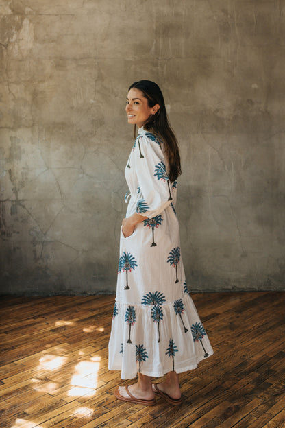 Eliza Dress - Palm Garden
