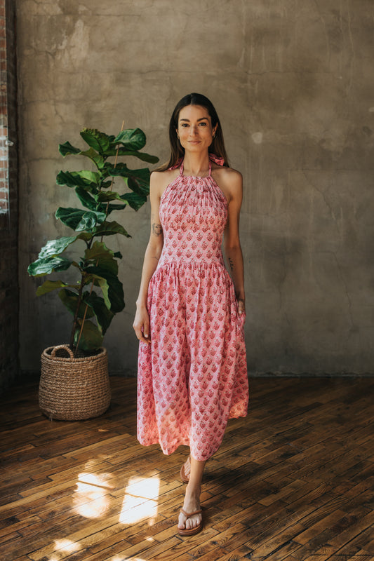 Daphne Dress - Blush Garden