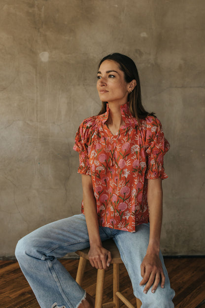 Sally Top - Amber Garden