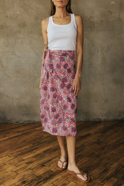 Sienna Maxi Skirt - Rose Lattice