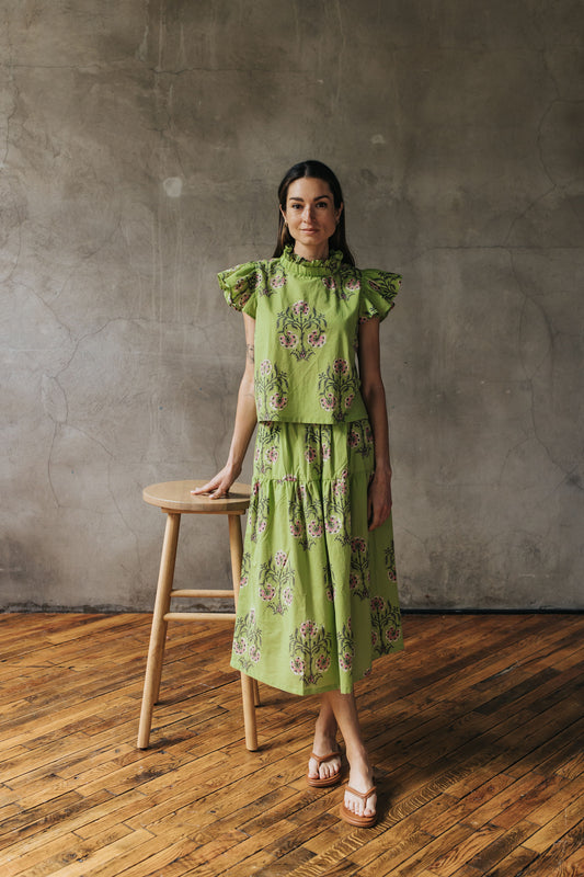 Colette Top - Lime Blossom