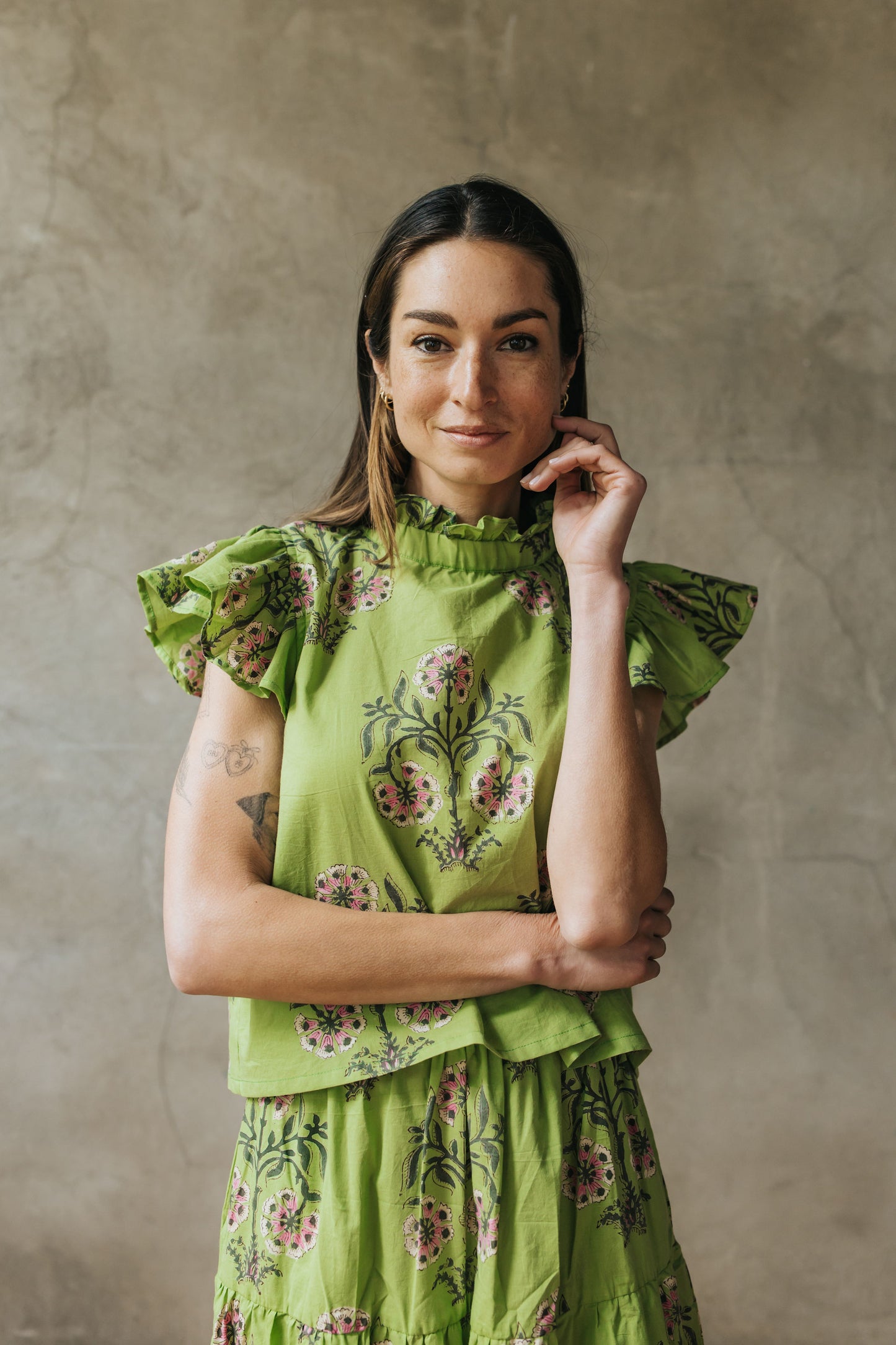 Colette Top - Lime Blossom