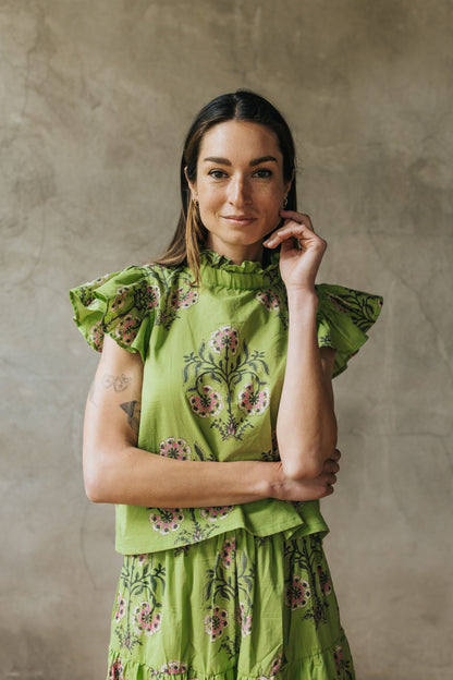 Colette Top - Lime Blossom