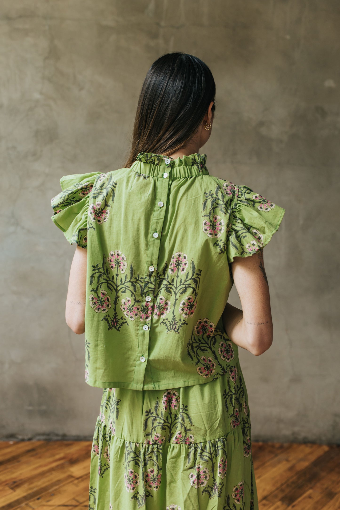 Colette Top - Lime Blossom