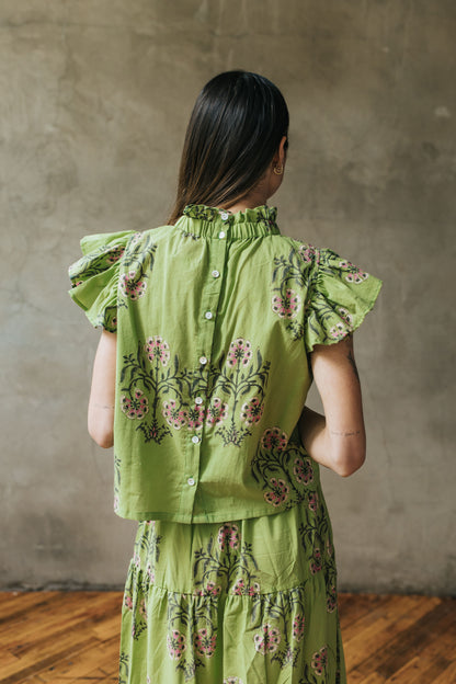 Colette Top - Lime Blossom