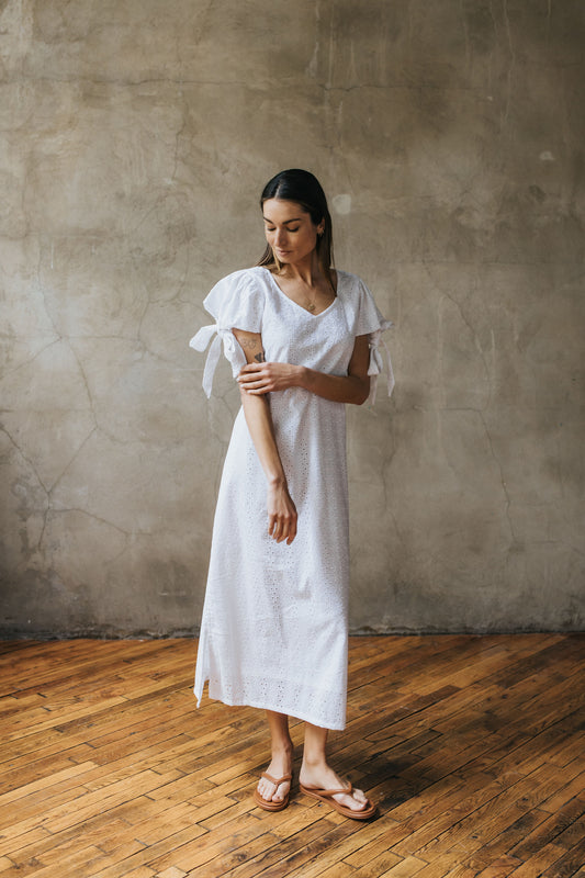 Poppy Dress - Petal Eyelet