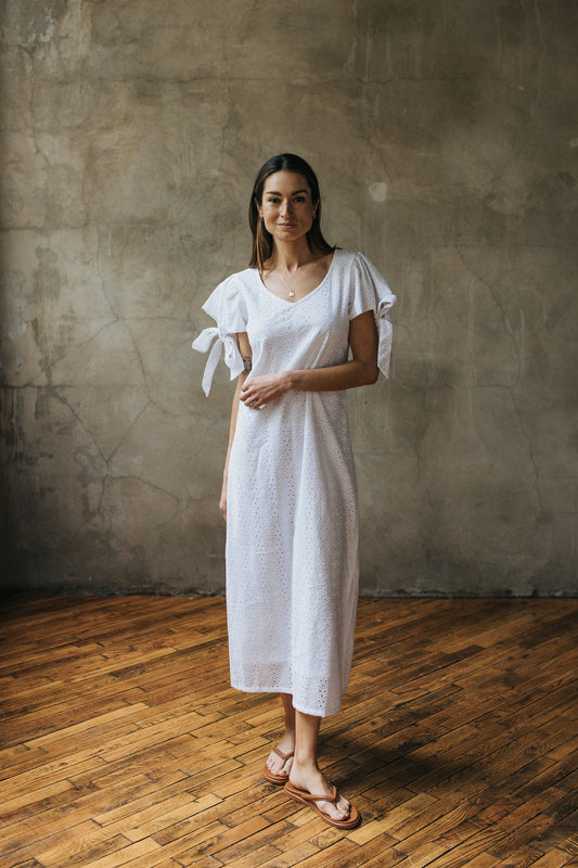 Poppy Dress - Petal Eyelet