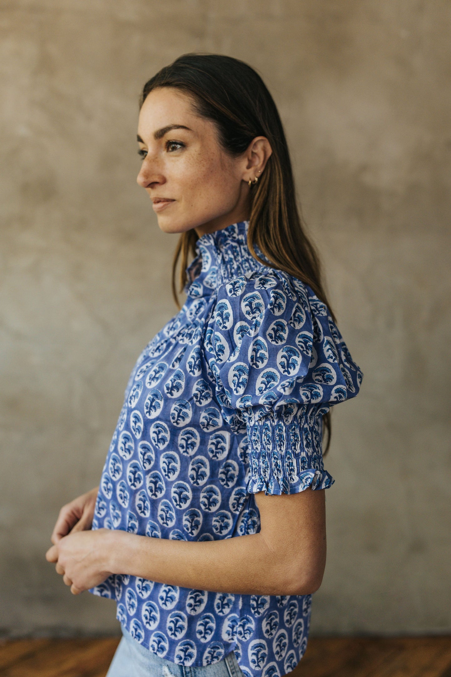 Sally Top - Indigo Buti