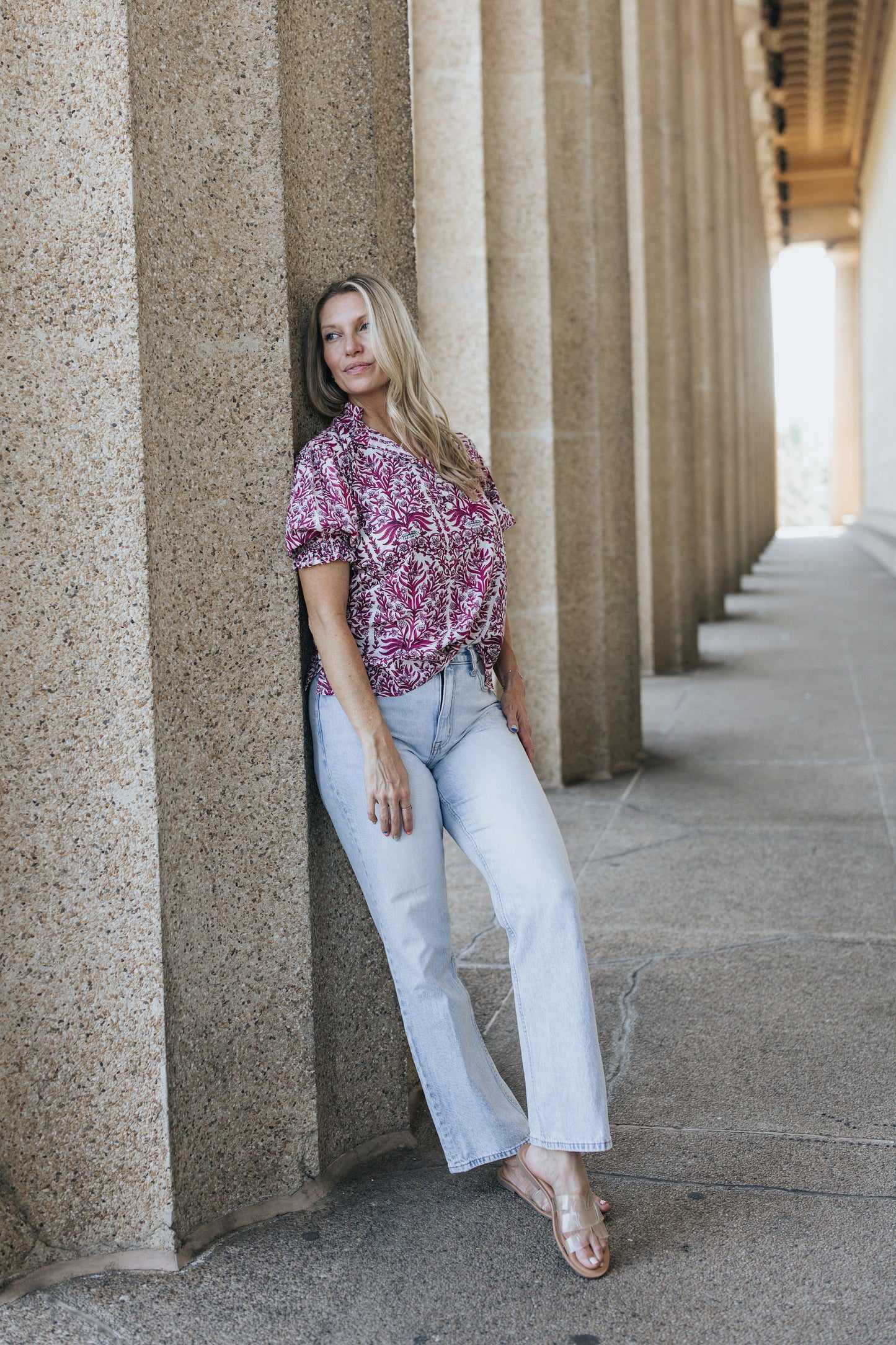 Sylvie Top - Raspberry