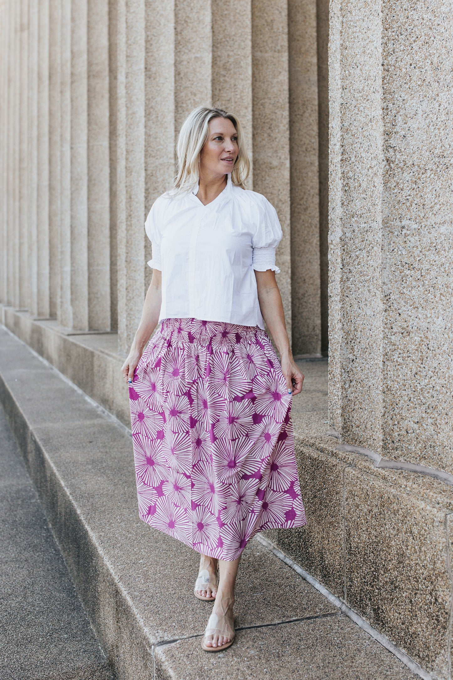 Pippa Skirt - Fuchsia Fan
