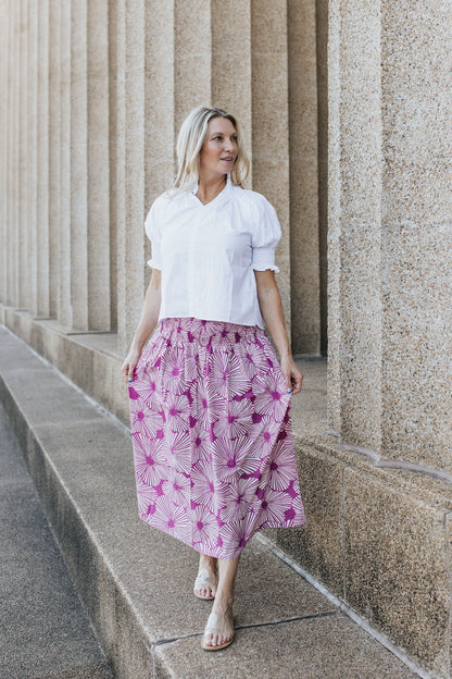 Pippa Skirt - Fuchsia Fan