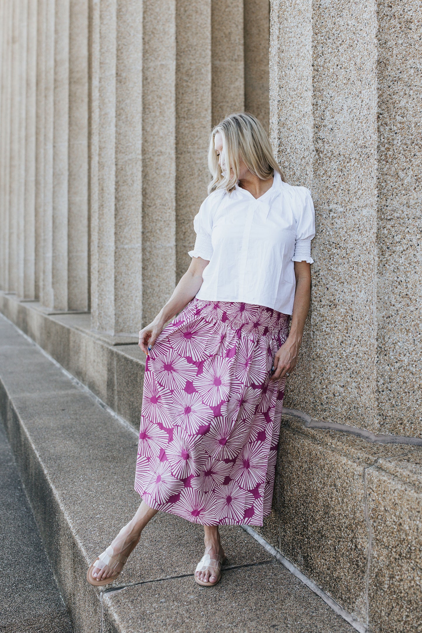 Pippa Skirt - Fuchsia Fan