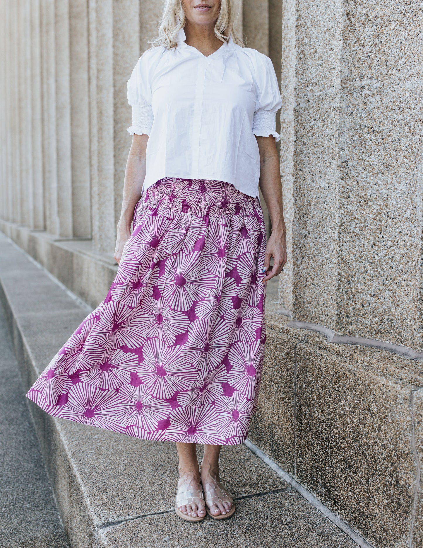 Pippa Skirt - Fuchsia Fan