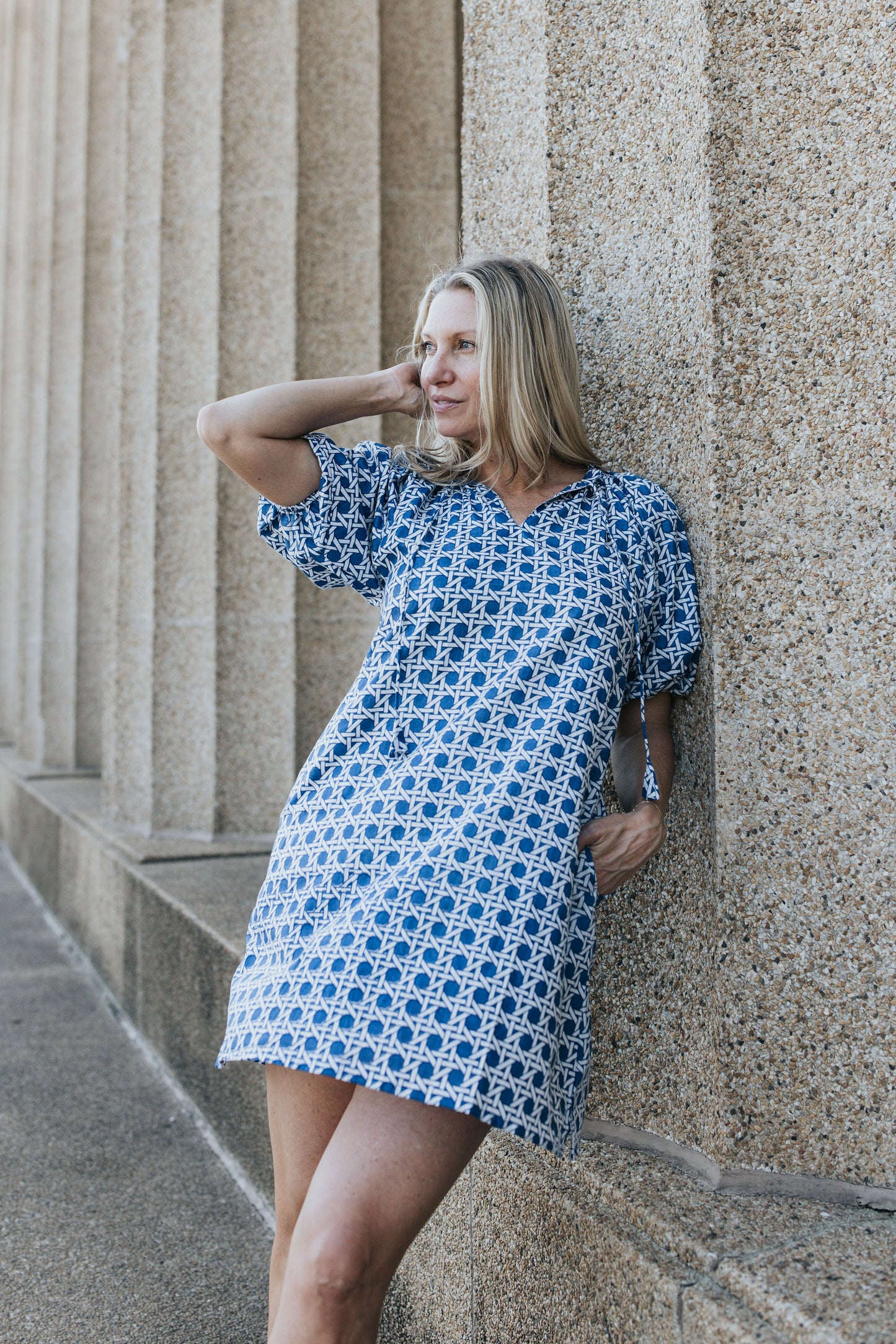 Tessa Dress - Harbor Lattice