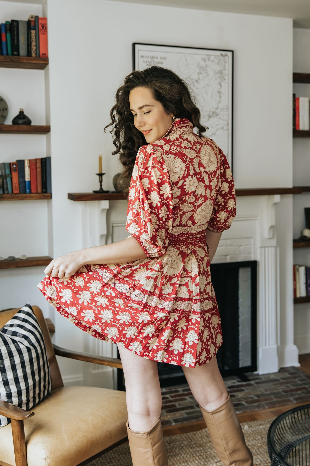 Charlotte Dress - Rouge