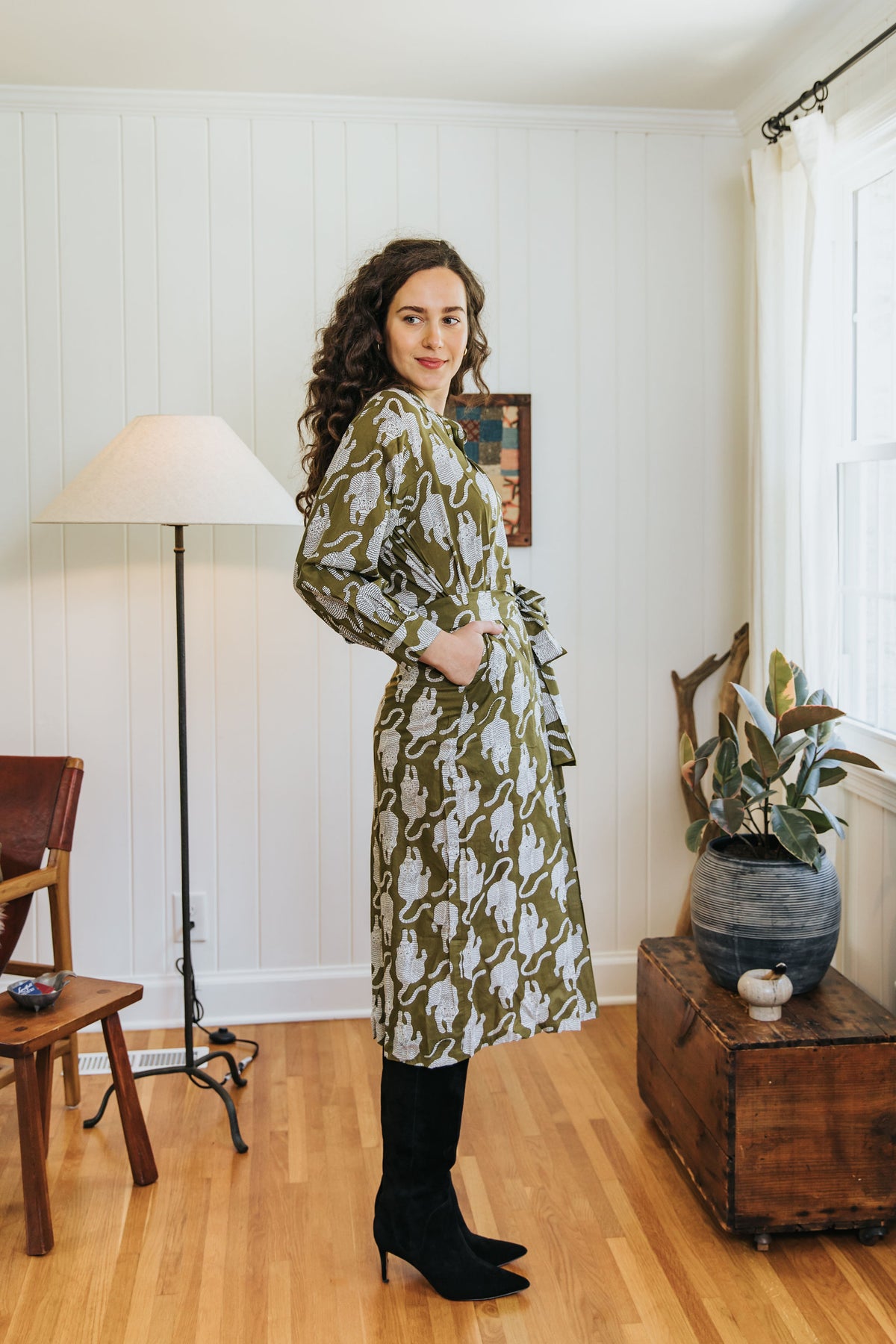 Courtyard Dress - Olive