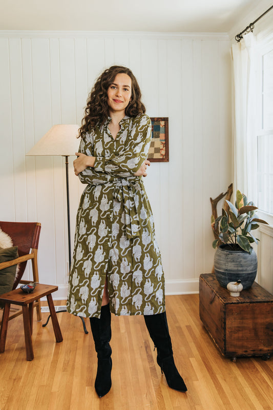 Courtyard Dress - Olive
