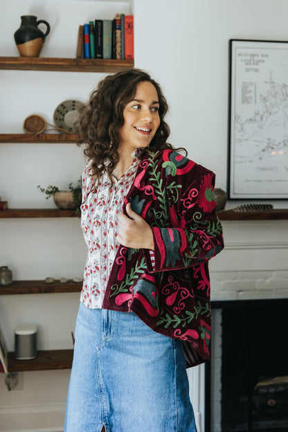 Veranda Jacket - Maroon