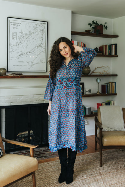Orchard Dress - Prussian