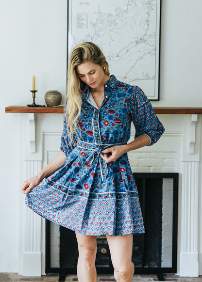 Charlotte Dress - Prussian