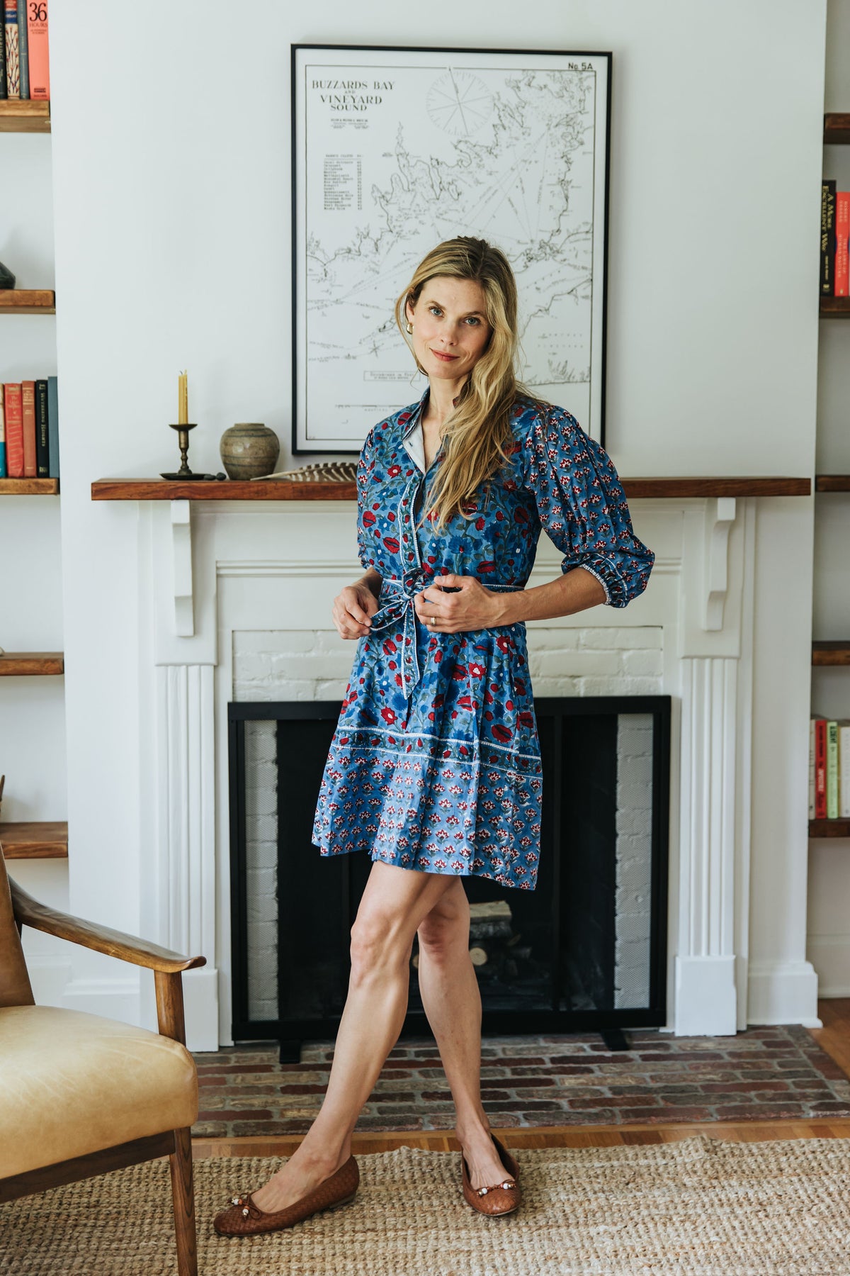 Charlotte Dress - Prussian