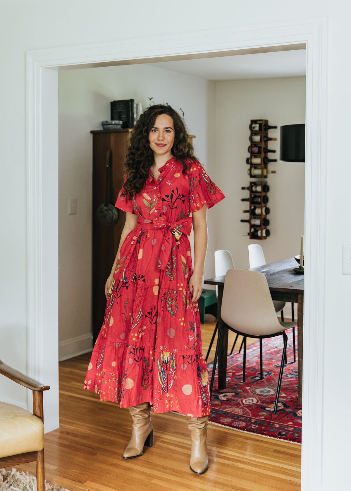 Fireside Dress - Scarlet