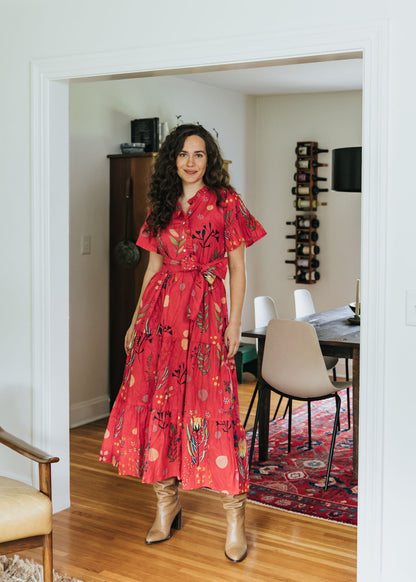 Fireside Dress - Scarlet