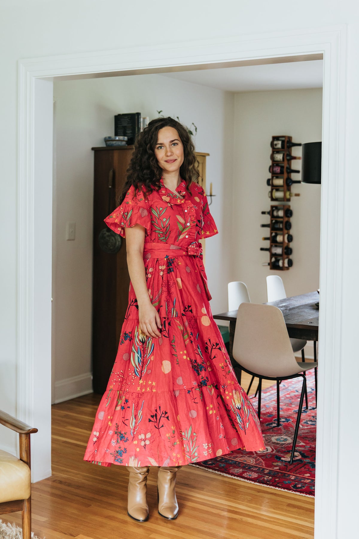 Fireside Dress - Scarlet