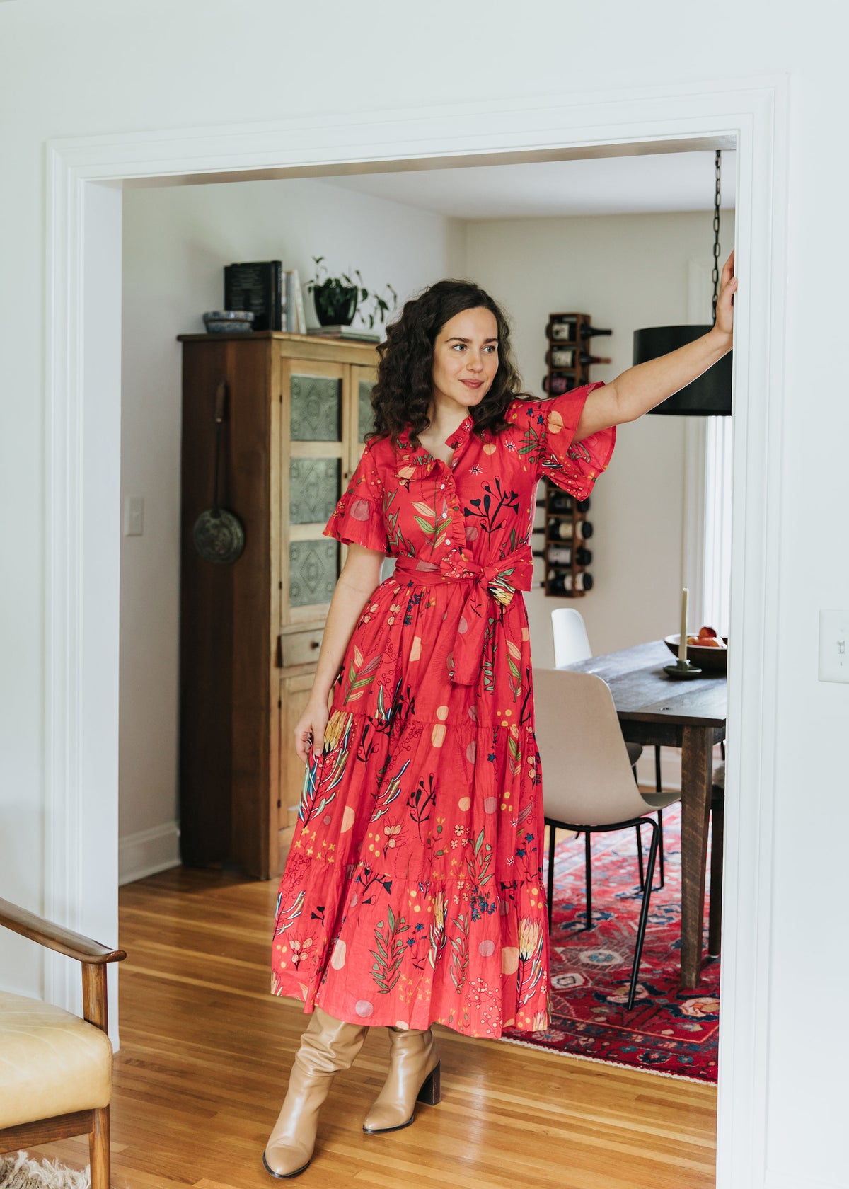 Fireside Dress - Scarlet